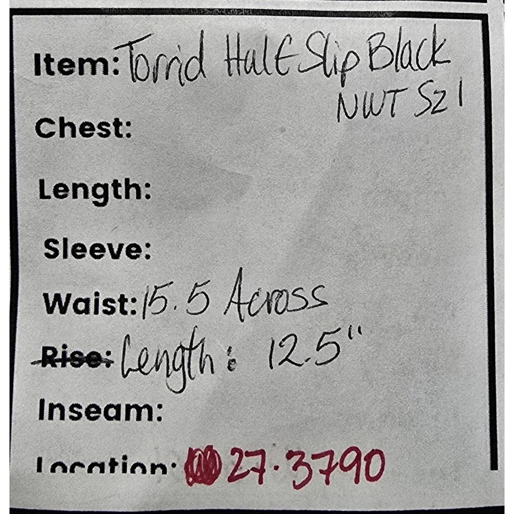 Torrid Black Satin Lace Half Slip Skirt Size 1 (14-16) Mesh 12.5